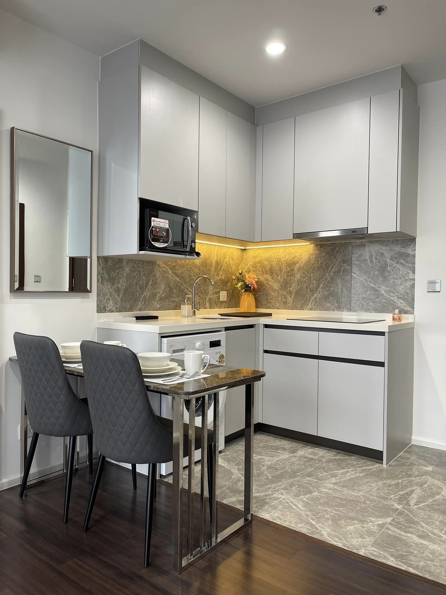 สนใจชมห้องติดต่อได้เลย Line ID: Smile-easy ปล่อยเช่าคอนโด Whizdom Inspire Sukhumvit (วิสดอม อินสปาย สุขุมวิท) - 2ห้องนอน 2ห้องน้ำ 1ห้องนั่งเล่น - ใกล้ BTS ปุณณวิถี - ขนาดห้อง 51 ตรม. ชั้น 12A