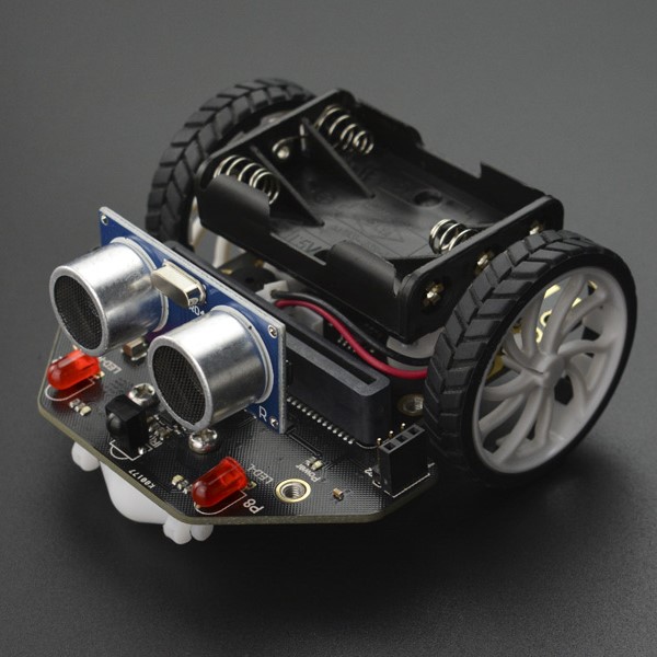 หุ่นยนต์เดินตามเส้น หลบหลีกสิ่งกีดขวาง micro:bit Educational Programming Robot Platform จาก DFRobot