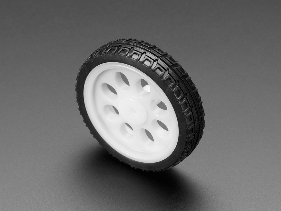 ล้อรถสำหรับ Smart Robot Car สีขาว