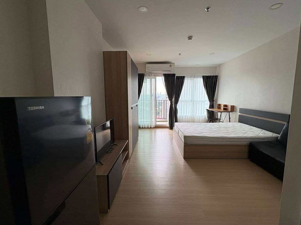 ให้เช่าคอนโด Supalai Veranda Ramkhamhaeng (ศุภาลัย เวอเรนด้า รามคำแหง) โซน รถไฟฟ้าสีส้มรามคำแหง หัวหมาก ห้องแบบ Studio / 1ห้องน้ำ ขนาดห้อง 28 ตรม. ชั้น 12 ตึก A