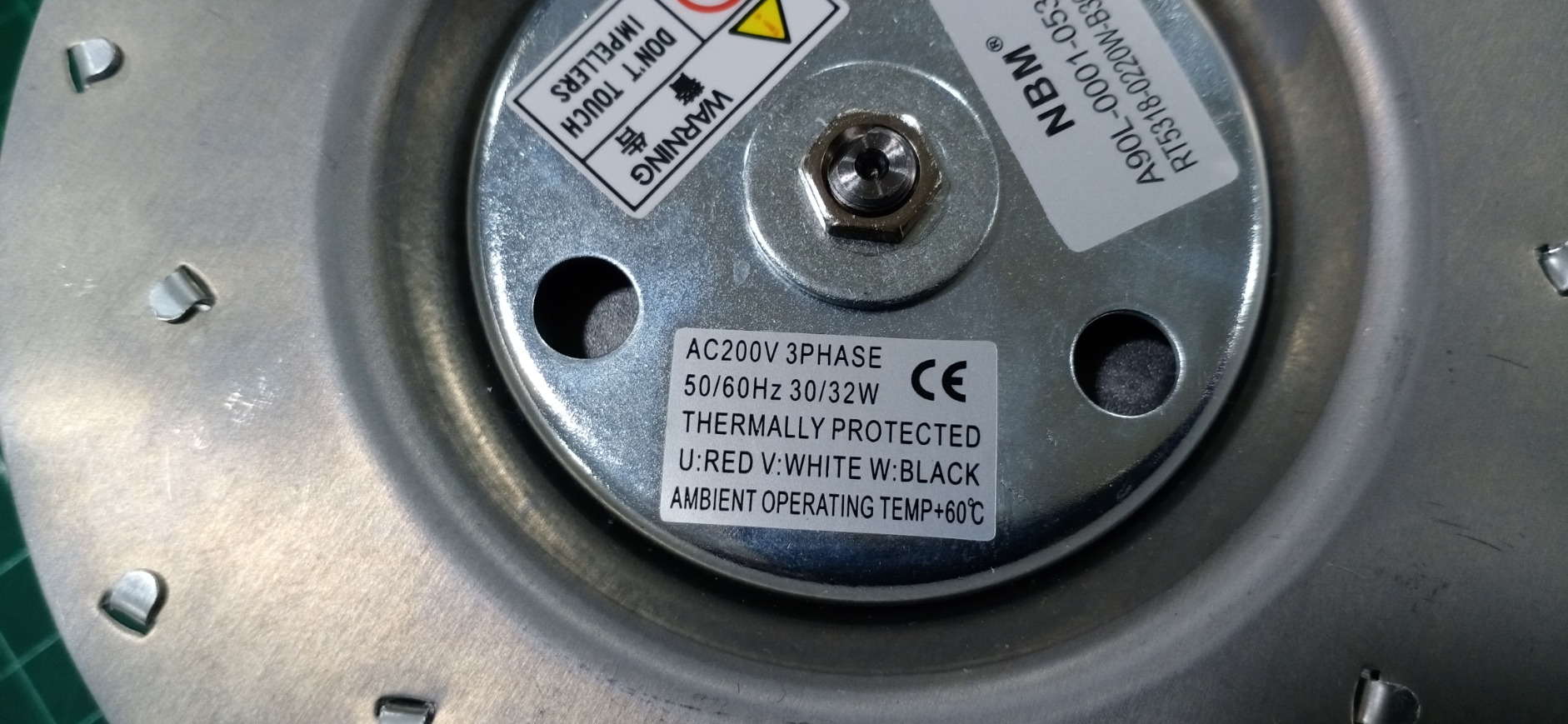 FANUC A90L-0001-0538/F RT5318-0220W-B30R-S11 SPINDLE FAN MOTOR