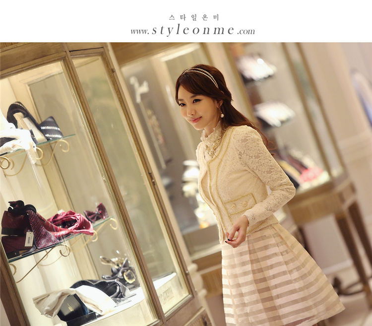 kudapy กระโปรงผ้า Organza สีครีม ทรงเอ ซิบด้านหลัง มีซับใน จับจีบรอบตัว