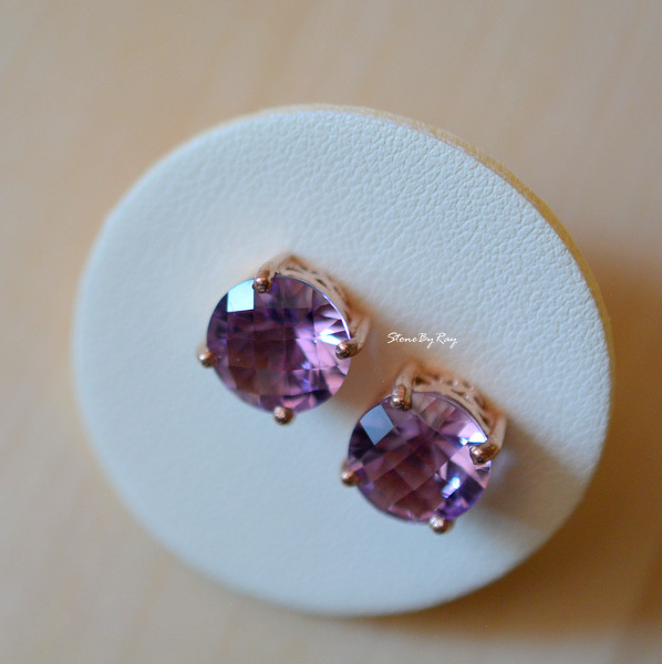 ต่างหูพลอยอเมทิสต์ (Amethyst)
