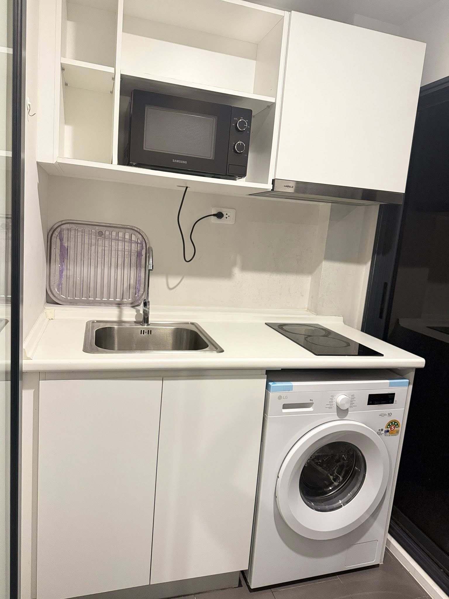 คอนโด Blue Sukhumvit 105 (บลู สุขุมวิท 105) Low Rise โซนพื้นที่ MRT ศรีลาซาล และ BTS แบริ่ง ให้เช่าห้องแบบ 1ห้องนอน 1ห้องน้ำ ขนาดห้อง 28.65 ตรม. ชั้น 5 ตึก B