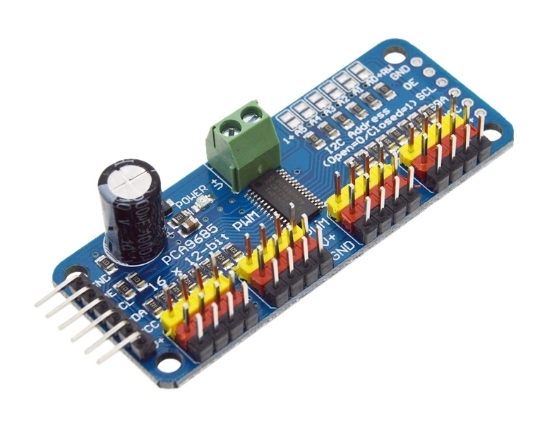 PCA9685 16-Channel 12-bit PWM Servo shield I2C interface PCA9685 โมดูลขับ Servo