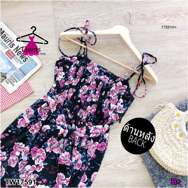 kudapy แม็กซี่เดรสสายเดี่ยวผูกไหล่ แต่งระบายบายแหวกหางปลา มีสายผูกโบว์หลัง ผ้าไหมอิตาลี่