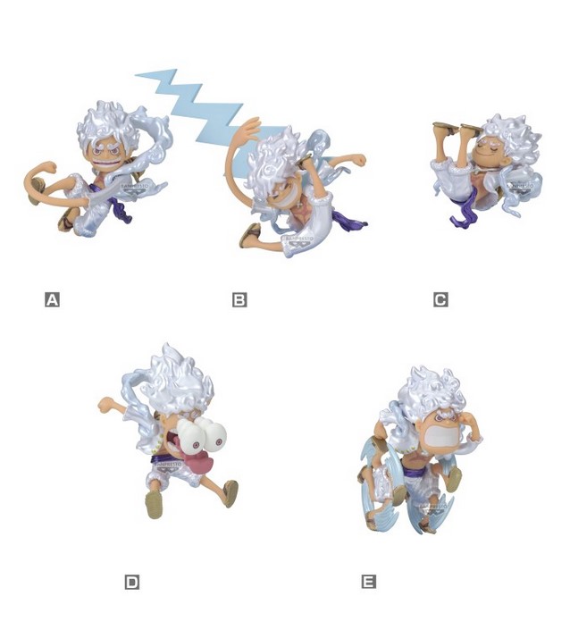 Banpresto ได้ครบ 5 แบบ 4983164898613 (set5) WCF One piece-monkey.d.luffy gear5 special-metallic color ver