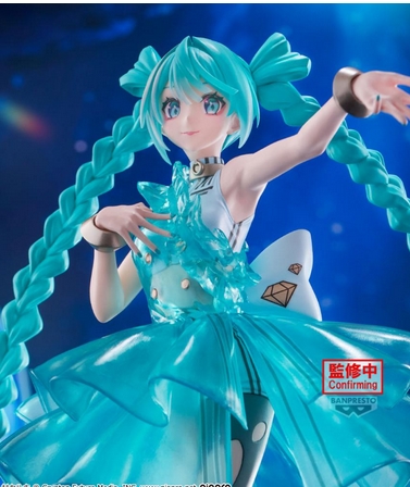 Banpresto 4983164293265 HATSUNE MIKU BANPRESTO EVOLVE CLEARLUXE-EMERALDGEM-FIGURE