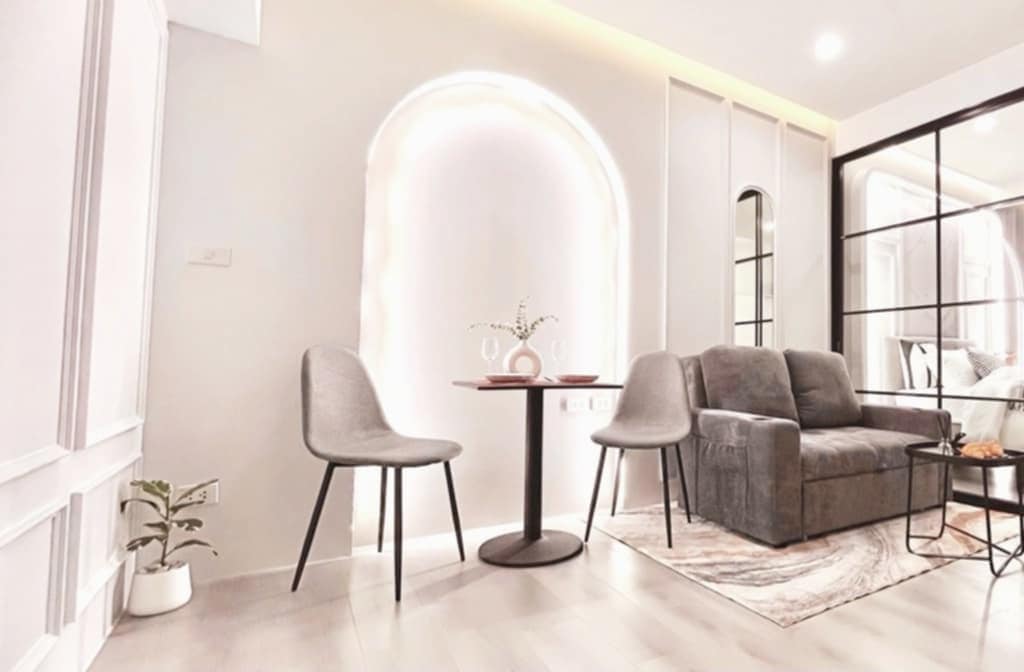 ปล่อยเช่า Blocs 77 (บลอคส์ 77) - โซนพื้นที่ BTS อ่อนนุช 1ห้องนอน 1ห้องน้ำ 1ห้องนั่งเล่น - ขนาดห้อง 31.53 ตรม. ชั้น 16 - ให้เช่า 15,500 ต่อเดือน