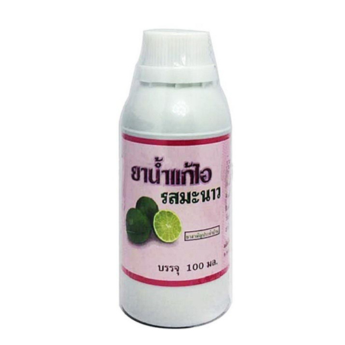 ยาน้ำแก้ไอรสมะนาว ปฐมอโศก 100 มล. (ชมพู)
