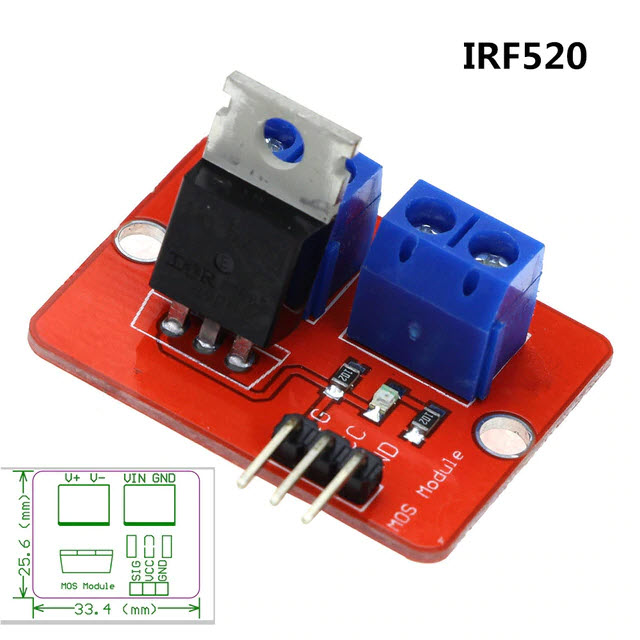 โมดูล mosfet IRF520N Relay Driver Module