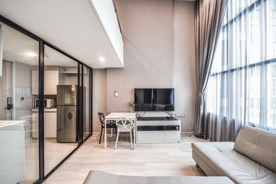 High Rise โซนพื้นที่ BTSช่องนนทรี เซ็นหลุยซ์ ให้เช่าห้องDuplex2ชั้นแบบ 1ห้องนอน 1ห้องน้ำ คอนโด Knightsbridge Prime Sathorn (ไนท์บริดจ์ ไพรม์ สาทร) ขนาดห้อง 37 ตรม. ชั้น 36
