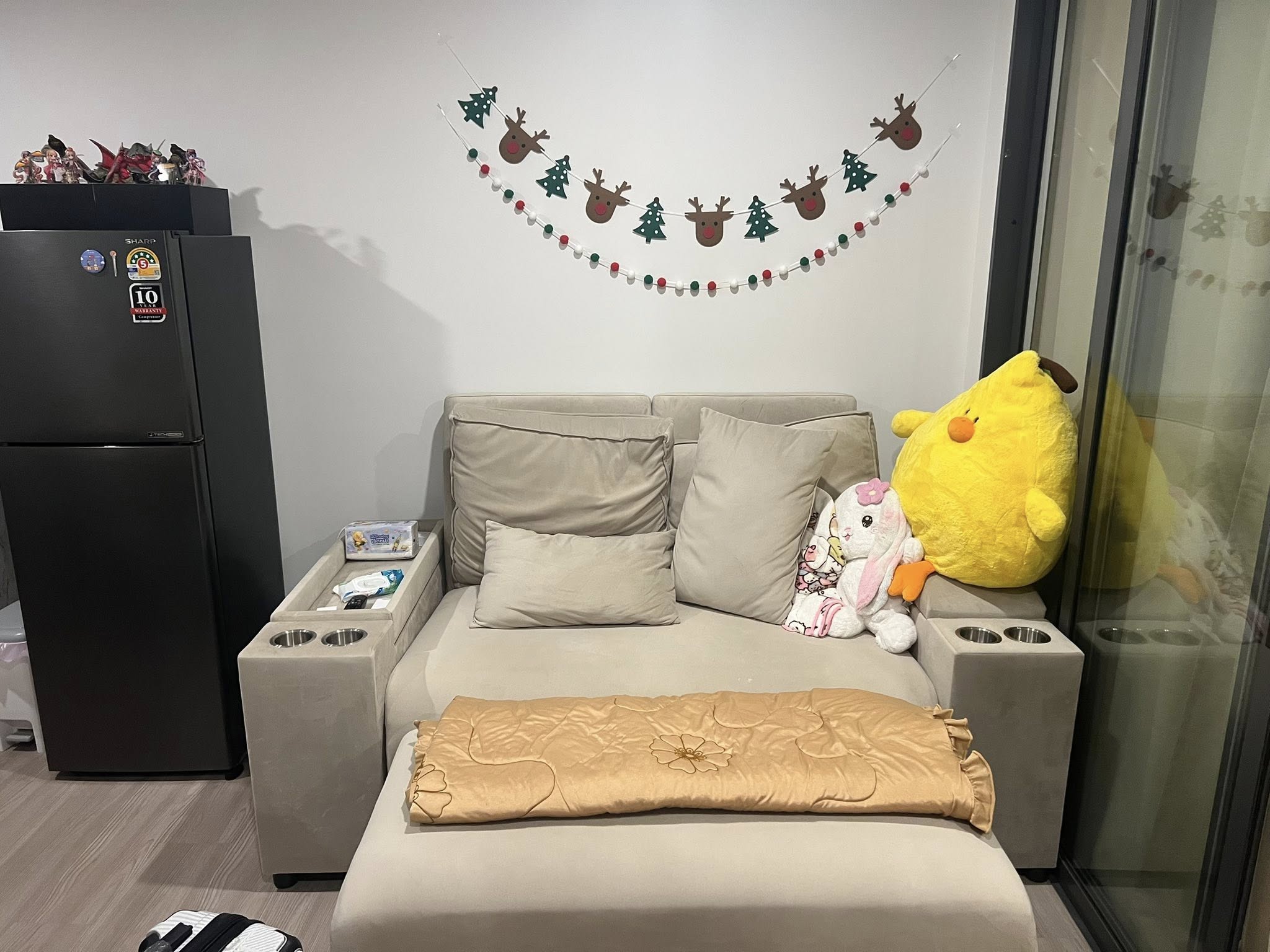 คอนโด Aspire Ratchayothin (แอสปาย รัชโยธิน) Low Rise โซนพื้นที่ BTS รัชโยธิน ม.เกษตร ให้เช่าห้องแบบ 1ห้องนอน 1ห้องน้ำ ขนาดห้อง 29 ตรม. ชั้น 7 ตึก A