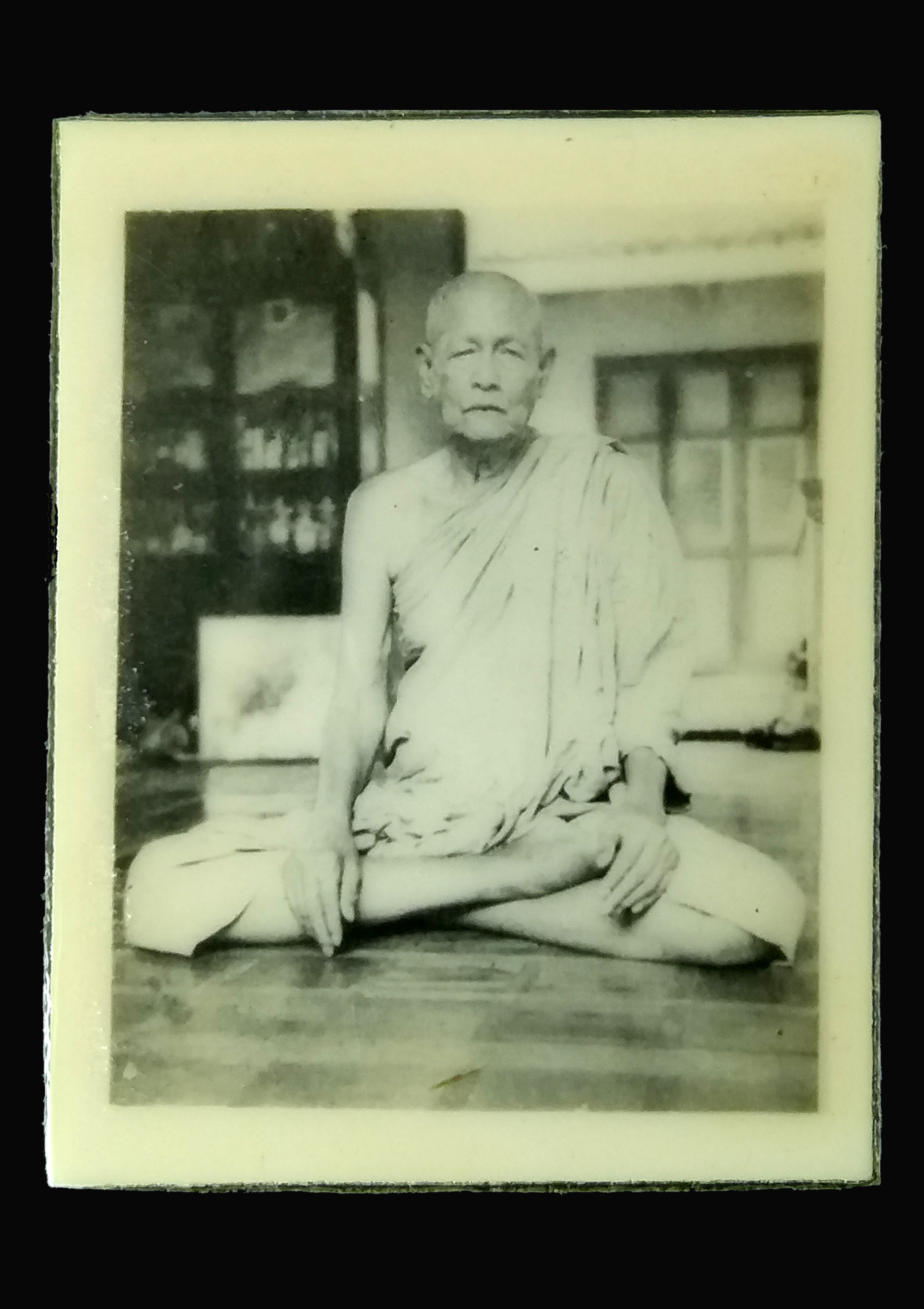 รูปถ่าย หลวงพ่ออ๋อย วัดไทร กรุงเทพฯ ที่ระลึกวางศิลาฤกษ์วัดไทร