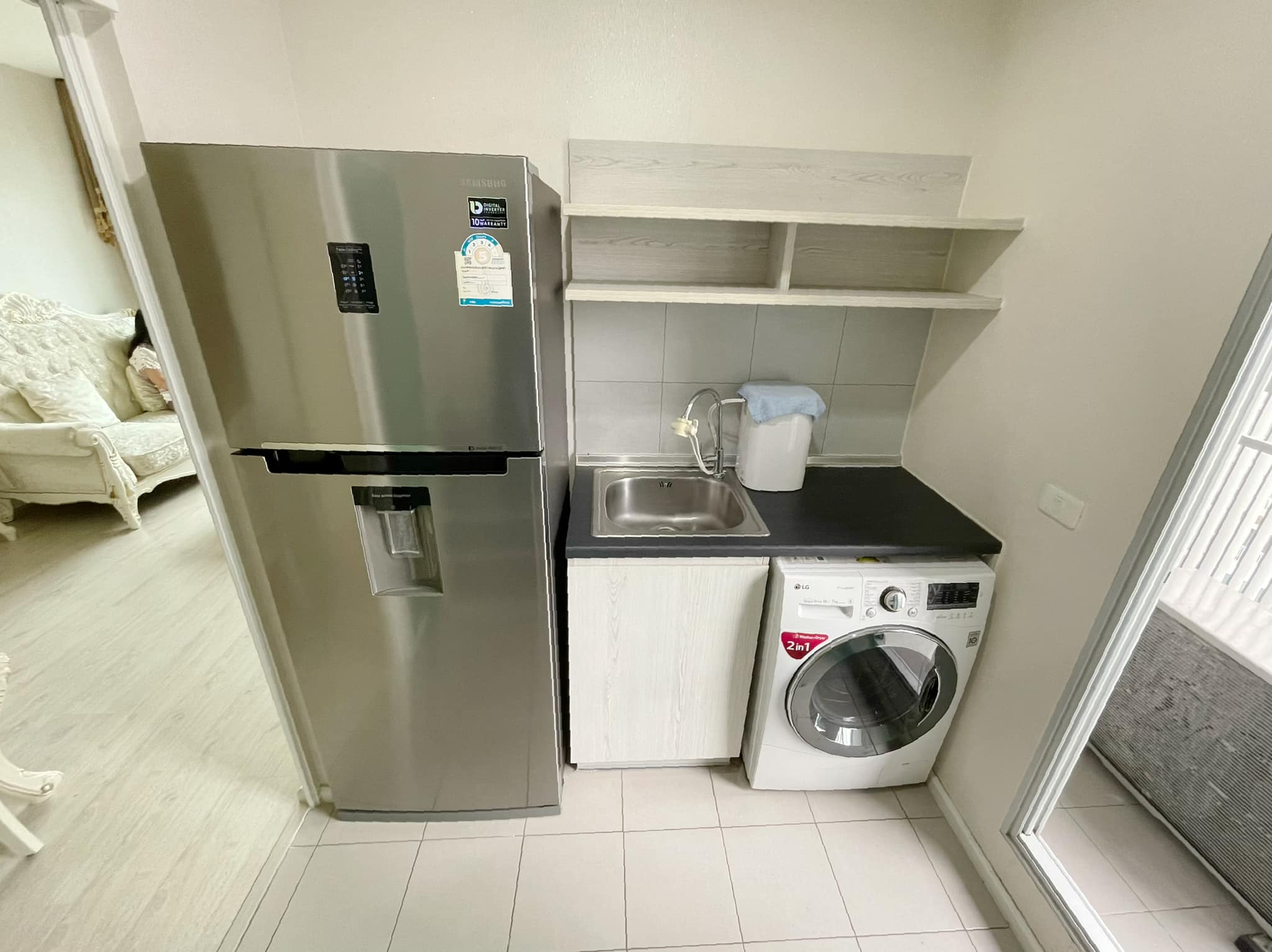 ให้เช่าคอนโด แอสปาย สาทร – ท่าพระ 2ห้องนอนทิศเหนือมีเครืองซักผ้า