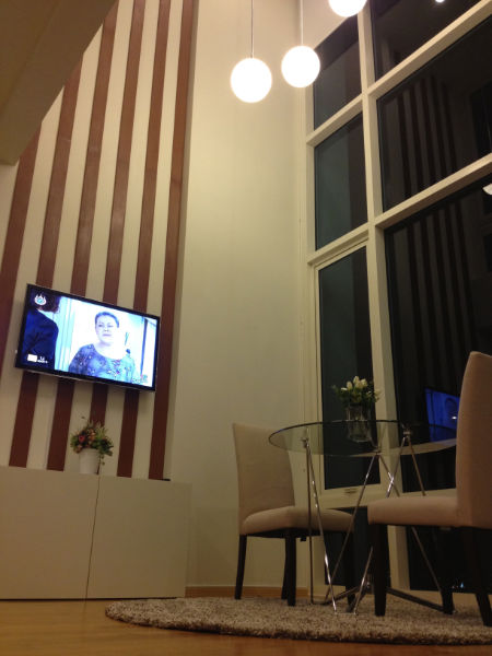 For rent condo Villa Rachatewi Duplex Garden view