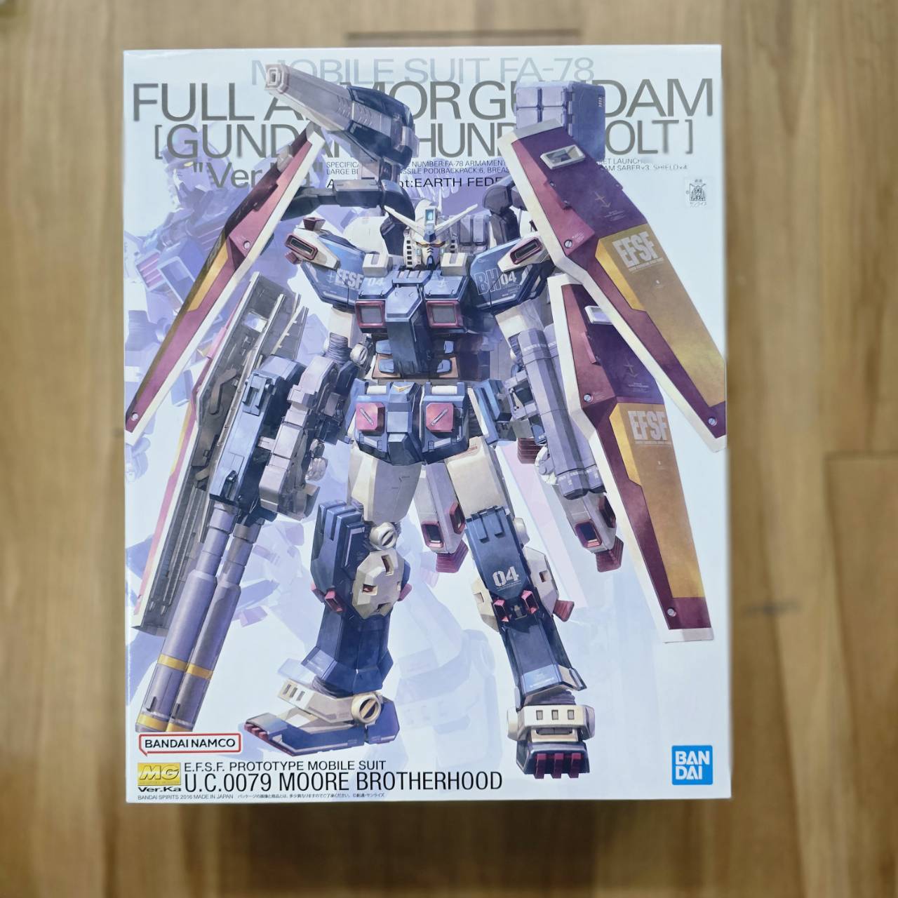 Preorderเข้า 11-12/2025 รบกวนสั่งแยกกับสินค้ารายการอื่นครับ Bandai 4573102630490 MG 1/100 Full Armor Gundam Ver.Ka (Gundam Thunderbolt Ver.)