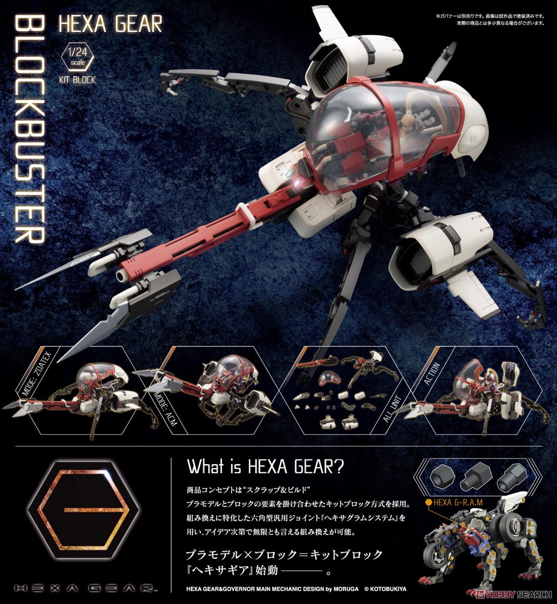 Blockbuster (Plastic model) HEXA GEAR 4200yen *ไม่มีคนขับให้นะครับ *