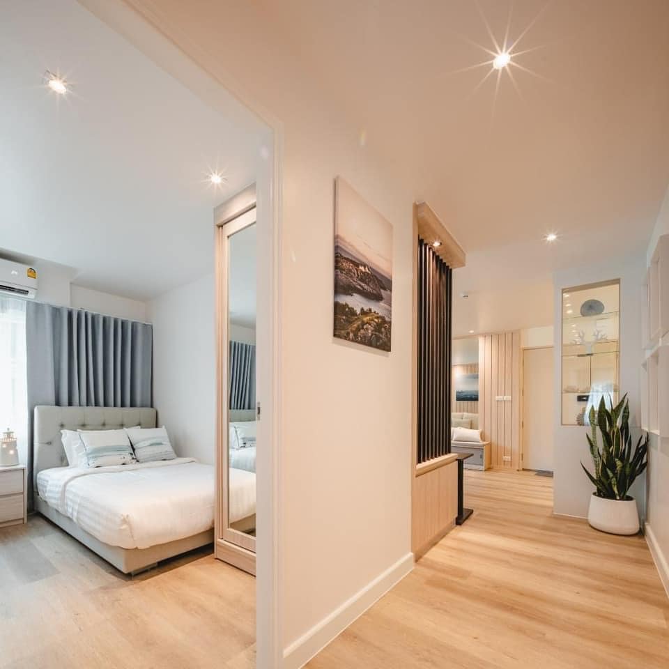 สนใจชมห้องติดต่อได้เลย Line ID: Smile-easy ปล่อยเช่าคอนโด Fortune Condo Town (ฟอร์จูน คอนโด ทาวน์) - 2ห้องนอน 2ห้องน้ำ 1ห้องนั่งเล่น - ใกล้ เซ็นทรัลพระราม 3 - ขนาดห้อง 85 ตรม. ชั้น 10