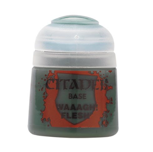 citadel 5011921186853 สีcitadel base waaagh! Flesh 12ml. เขียว