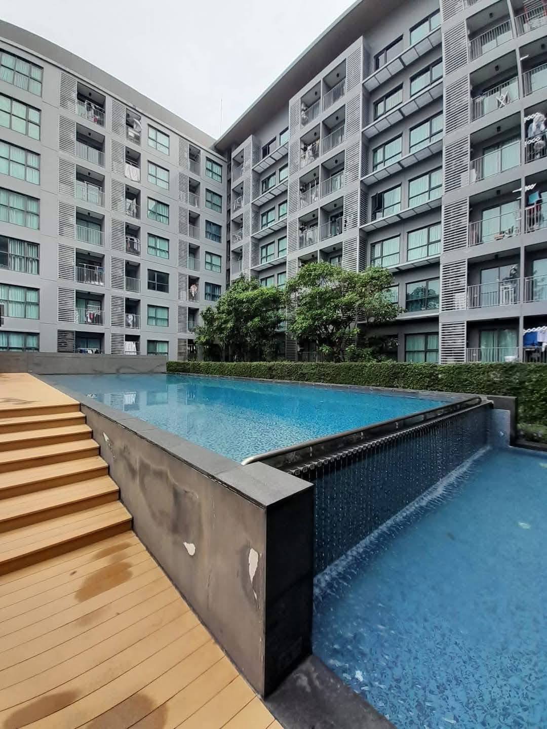 ให้เช่าห้องแบบ 1ห้องนอน 1ห้องน้ำ โซนพื้นที่ MRT ศรีลาซาล คอนโด Aspen Lasalle (เอสเพน ลาซาล) ขนาดห้อง 29 ตรม. ชั้น 7 เฟส B