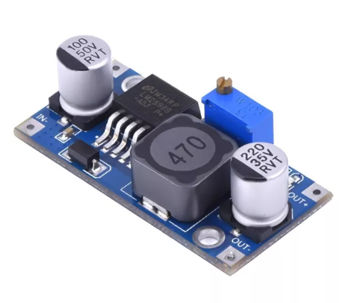 โมดูลเรกูเลเตอร์ แปลงไฟ 4-35V เป็น 1.25-35V LM2596S Module (3A) LM2596 DC-to-DC Step down Converter Module
