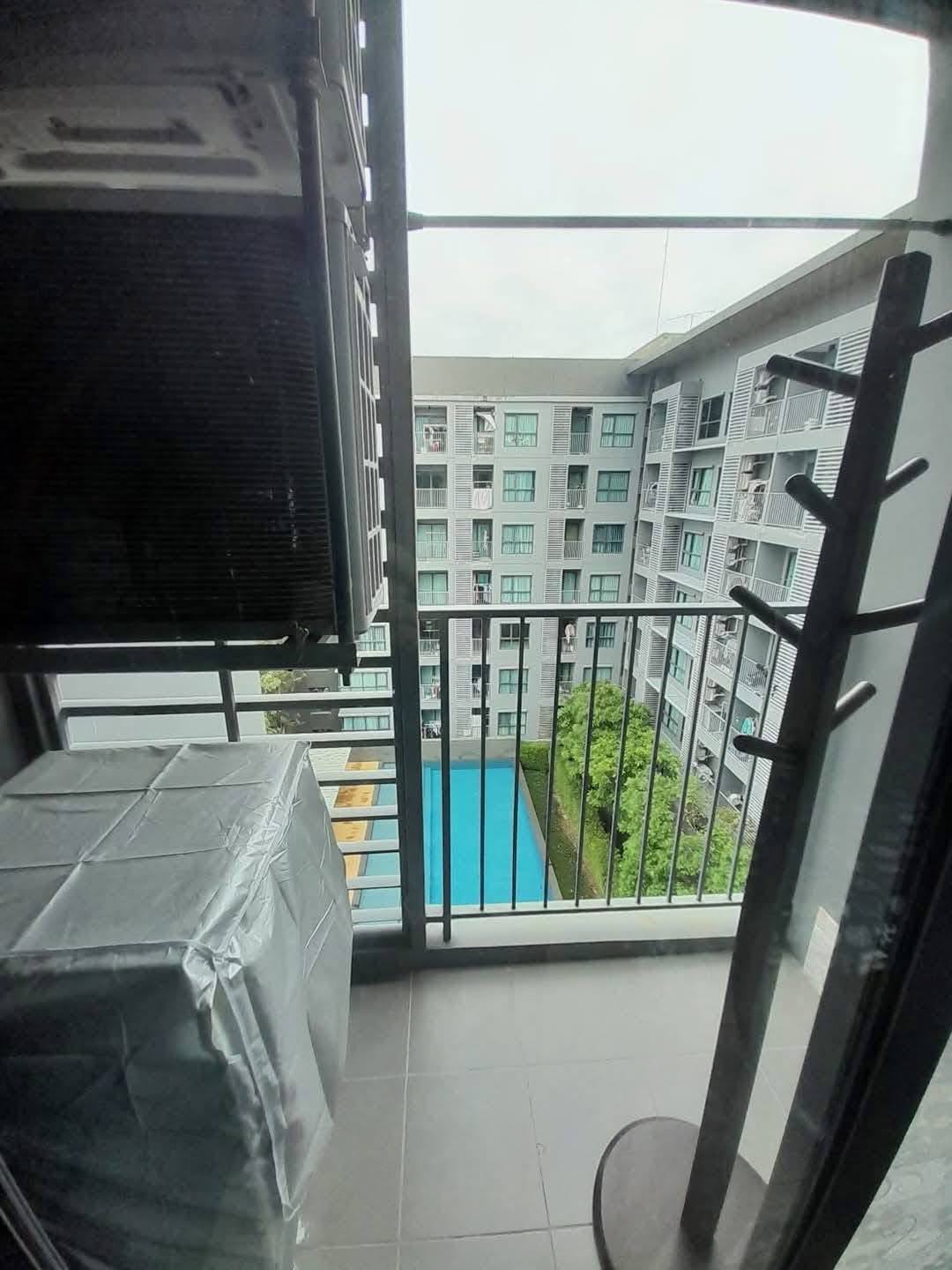 ให้เช่าห้องแบบ 1ห้องนอน 1ห้องน้ำ โซนพื้นที่ MRT ศรีลาซาล คอนโด Aspen Lasalle (เอสเพน ลาซาล) ขนาดห้อง 29 ตรม. ชั้น 7 เฟส B