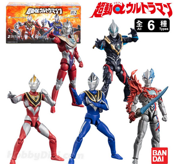 Bandai candy toy 4570117914416 CHODO ALPHA ULTRAMAN 7 SET ได้ครบ 6 แบบ