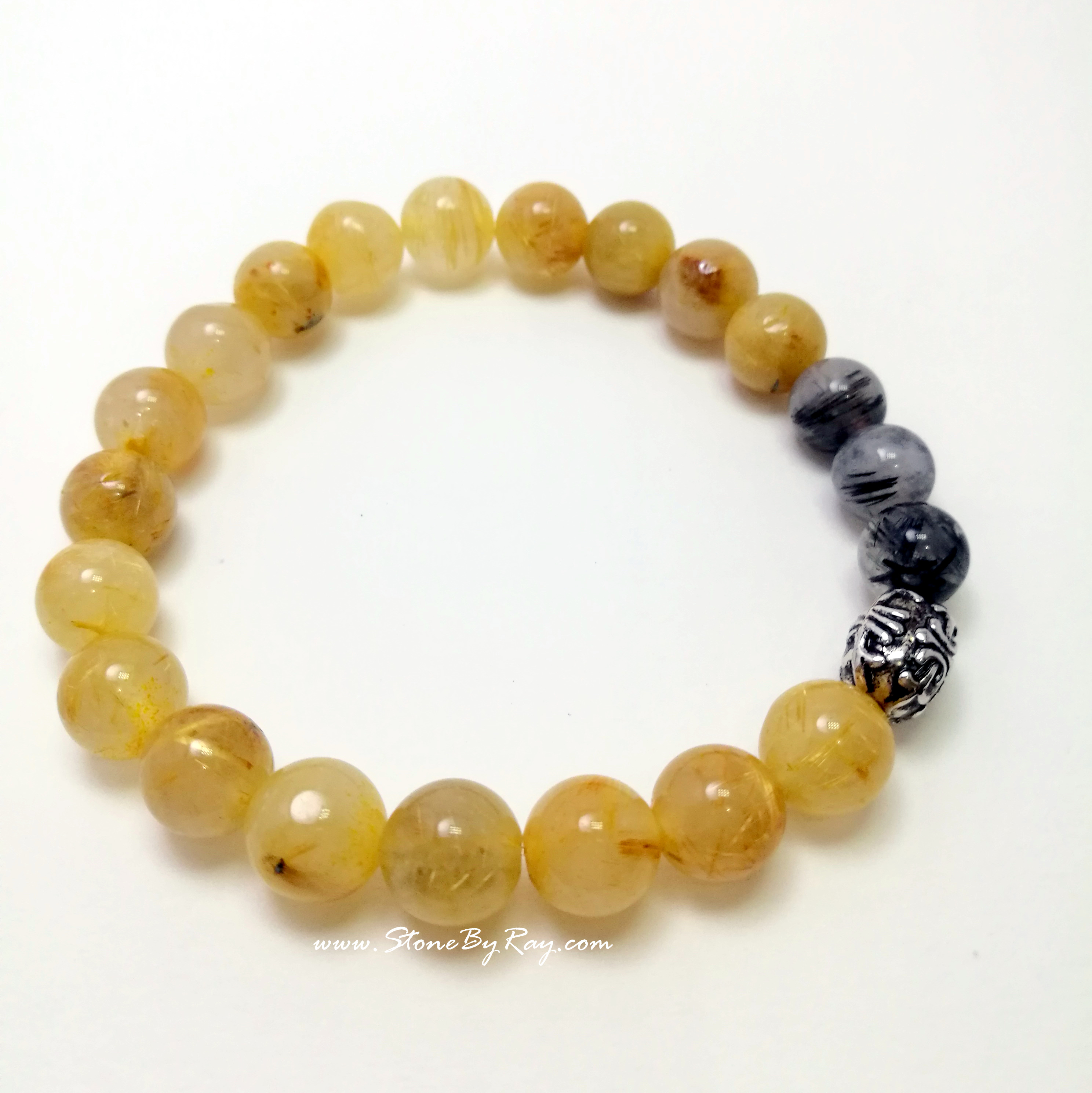 สร้อยข้อมือหินไหมดำ,หินไหมทอง