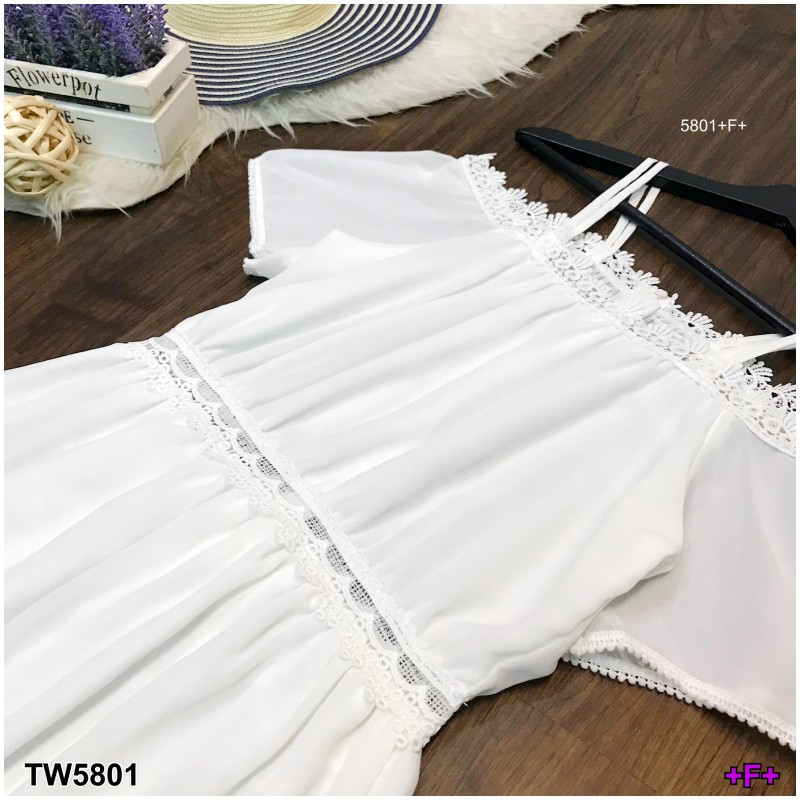 kudapy เดรสตัวยาวสีขาว ชมพู ดำ แดง เหลือง สายเดี่ยว2เส้น ดีไซน์ปาดไหล่ ผ้าชีฟอง ปาดไหล่ลูกไม้ถักทออย่างละเอียด