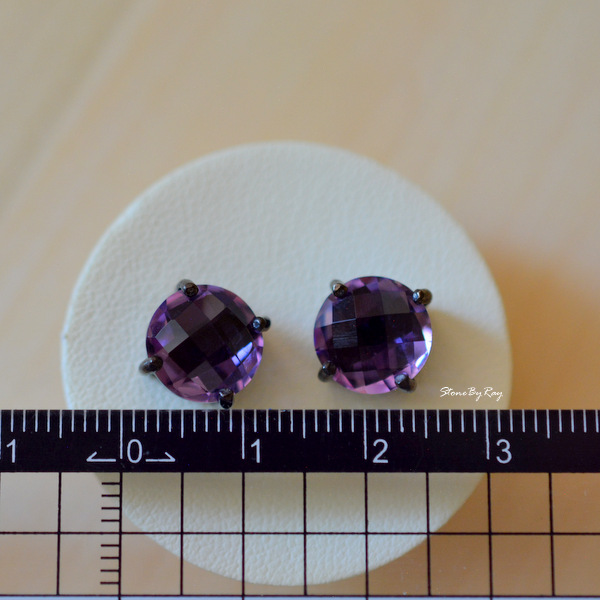 ต่างหูพลอยอเมทิสต์ (Amethyst)