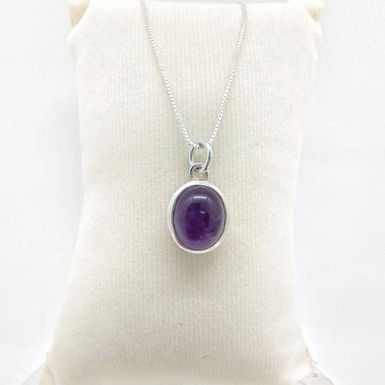 สร้อยคอเงินจี้หินอเมทิสต์ Amethyst