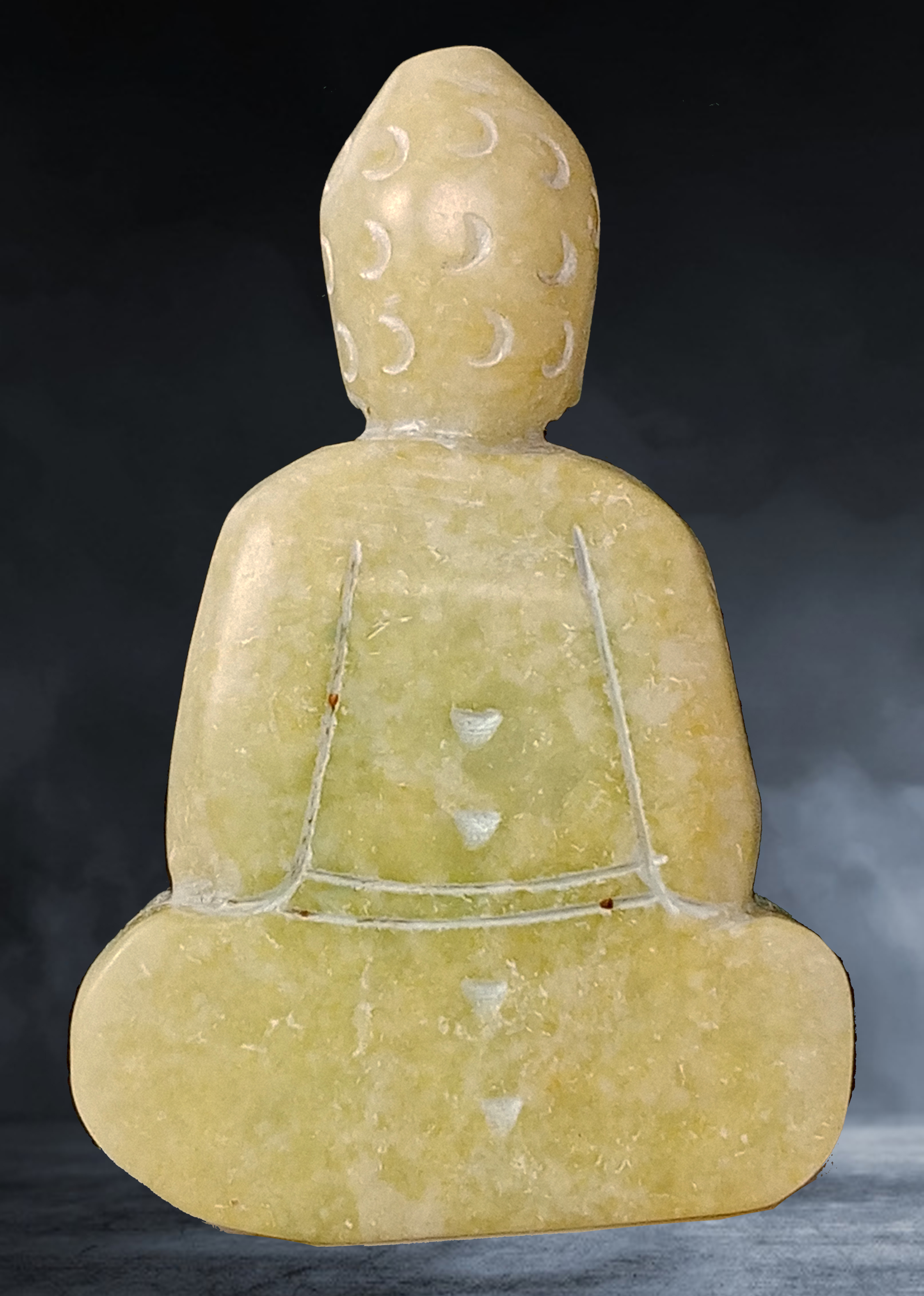 พระบูชา พระยูไล เนื้อหินหยกแกะ ขนาดหน้าตัก ๑.๕ นิ้ว