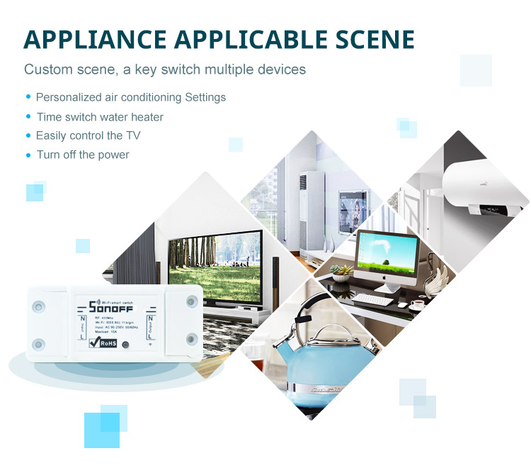 SONOFF WiFi สวิตซ์ควบคุมเปิดปิดไร้สายผ่าน Wi-Fi (iOS & Android)