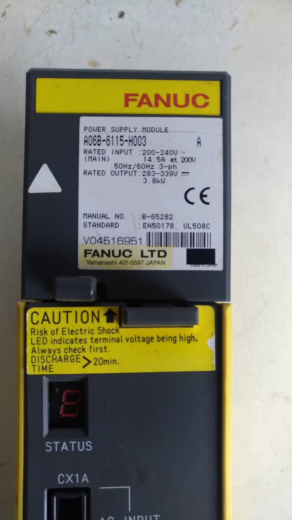 FANUC A06B-6115-H003 POWER SUPPLY
