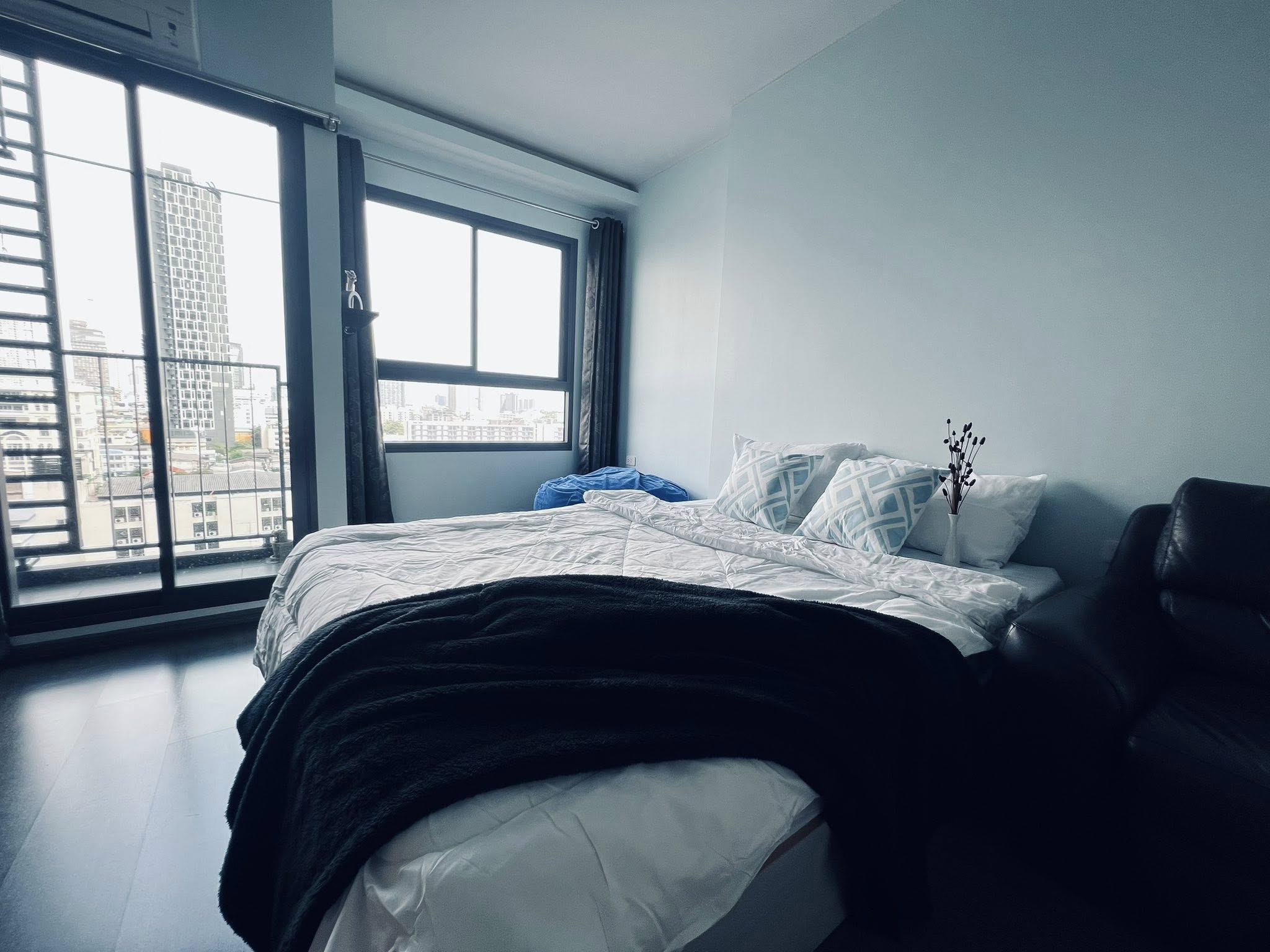 ให้เช่าคอนโด IDEO Sukhumvit 93 (ไอดีโอ สุขุมวิท 93) โซนพื้นที่ BTS บางจาก 📍 ห้องแบบ Studio / 1ห้องน้ำ · ขนาดห้อง 26 ตรม. ชั้น 12