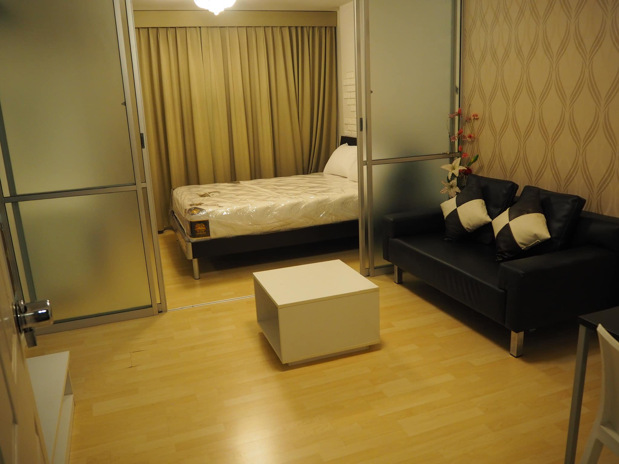 ให้เช่าคอนโด dcondo Ram Intra (ดีคอนโด รามอินทรา) - โซนพื้นที่ MRT มัยลาภ - ห้องแบบ 1ห้องนอน 1ห้องน้ำ - ขนาดห้อง 30 ตรม. ชั้น 6 ตึก D