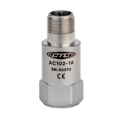 AC102 - Multi-Purpose Accelerometer, Top Exit Connector / Cable, 100 mV/g By CTC