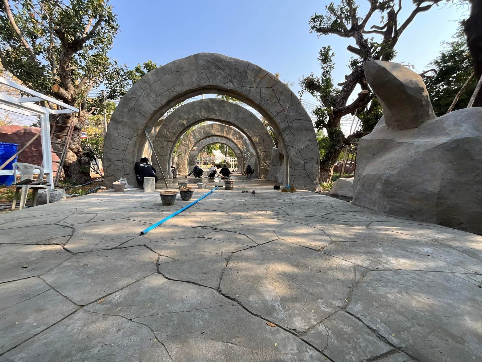 งานออกแบบ จัดสร้างสวนพุทธศิลป์ อุทยานพระนาดูนทะลุมิติ จ.มหาสารคาม สอบถาม โทร 061-6592998