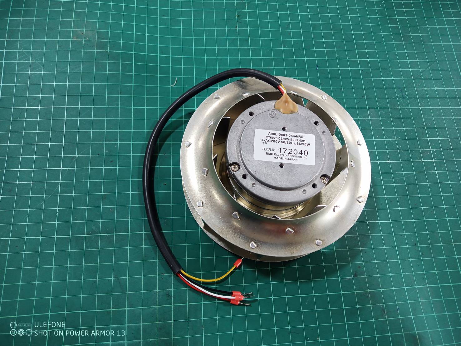 FANUC A90L-0001-0444/RS RT6925-0220W-B30R-S01 SPINDLE FAN MOTOR