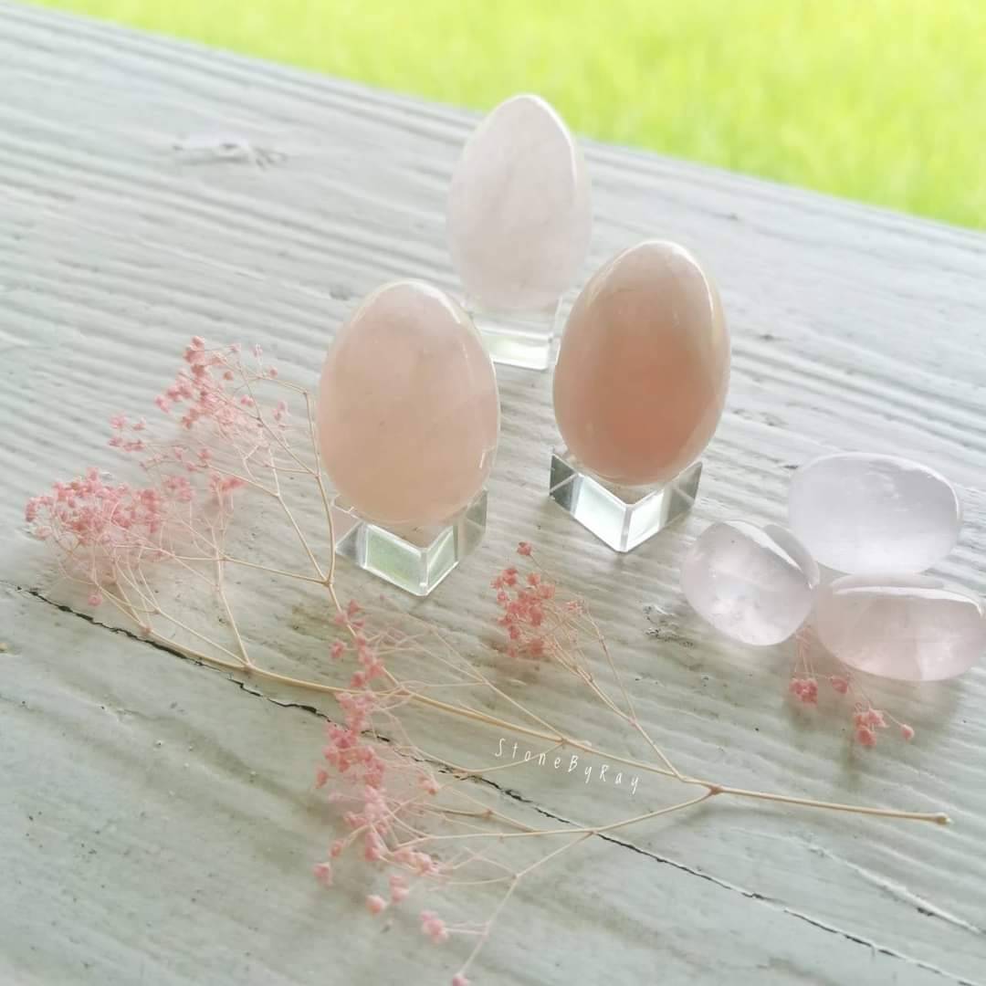 ไข่หินโรสควอตซ์ Rose Quartz