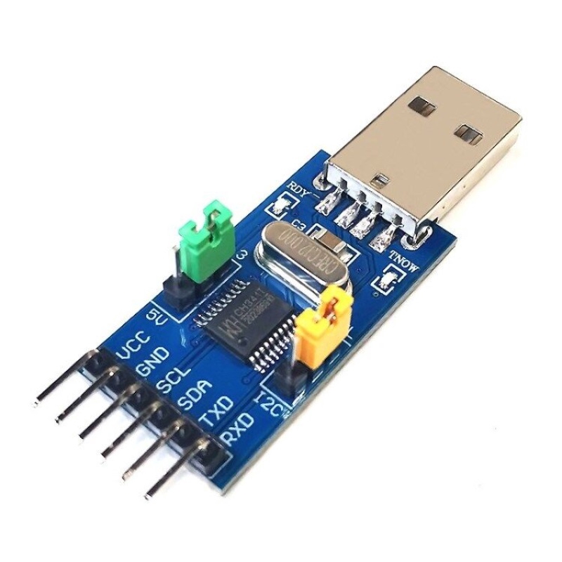 CH341T USB to TTL/I2C/UART โมดูลแปลงสัญญาณ USB เป็น TTL IIC Uart ชิฟ CH341T