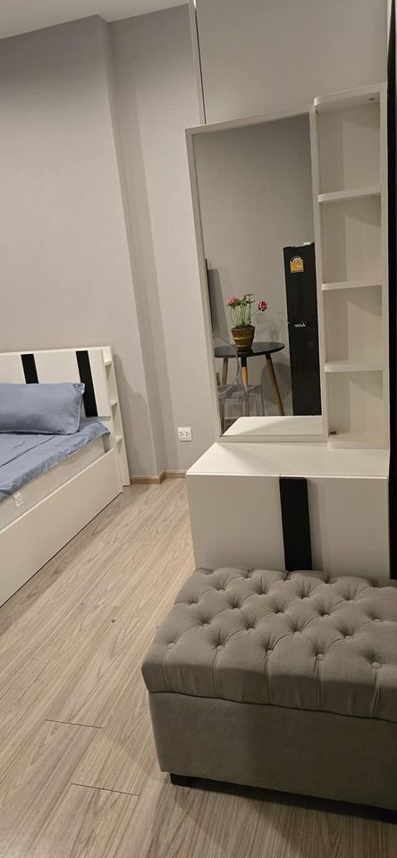 ปล่อยเช่าคอนโด The Tree Hua Mak Interchange (เดอะ ทรี หัวหมาก อินเตอร์เชนจ์) - Studio 1ห้องน้ำ 1ห้องครัว - ใกล้ The Mall บางกะปิ / MRT ลำสาลี - ขนาดห้อง 23 ตรม. ชั้น 4 ตึก D