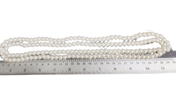 kudapy สร้อยมุกสีขาว ยาว 120cm เครื่องประดับชุดไทย ใส่ไปงานแต่ง งานบวช สวยมากค่ะ