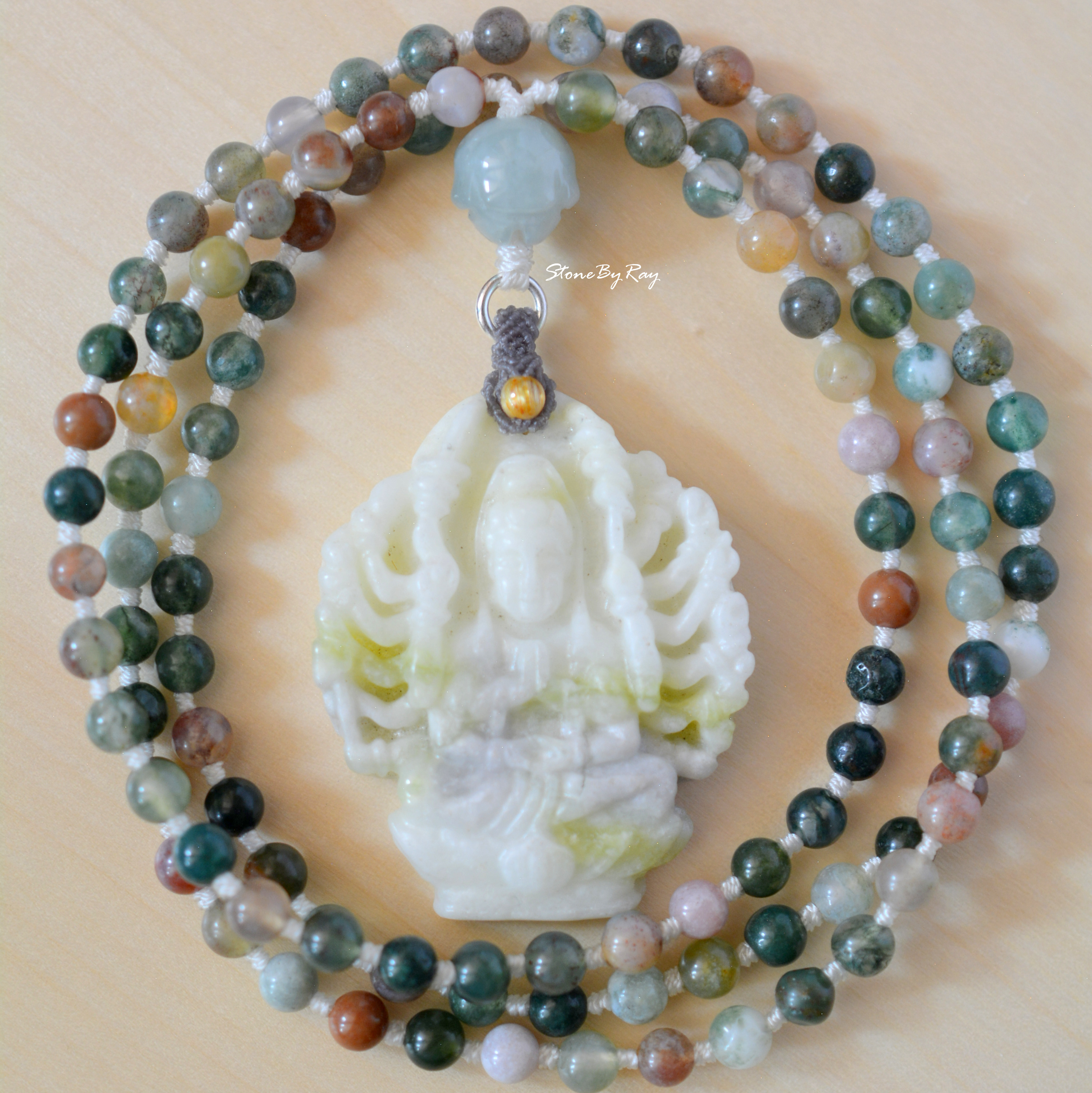 สร้อยคอมงคล108จี้เจ้าแม่กวนอิม(Guan Yin)