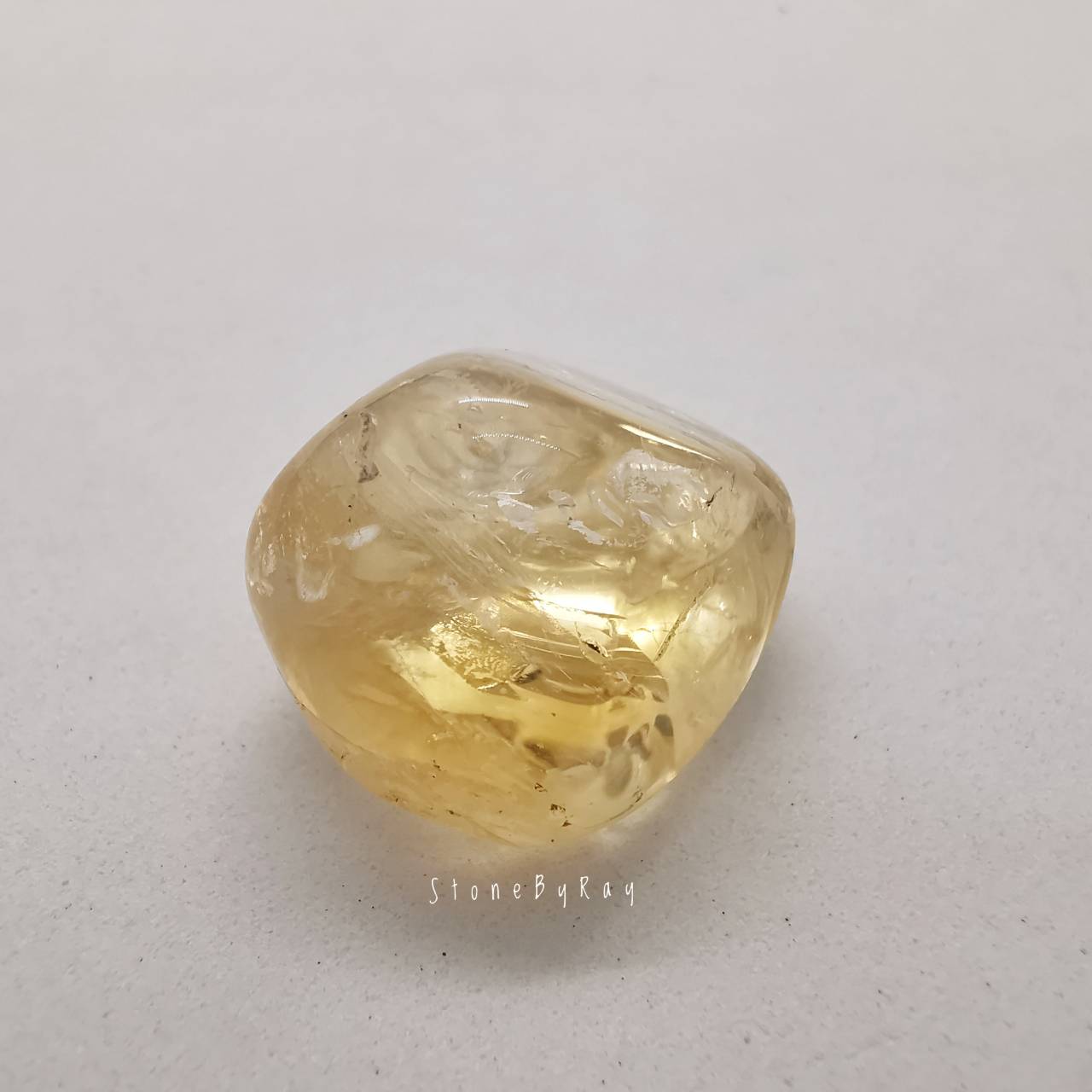 หินซิทรินก้อนธรรมชาติขัดเงา Citrine