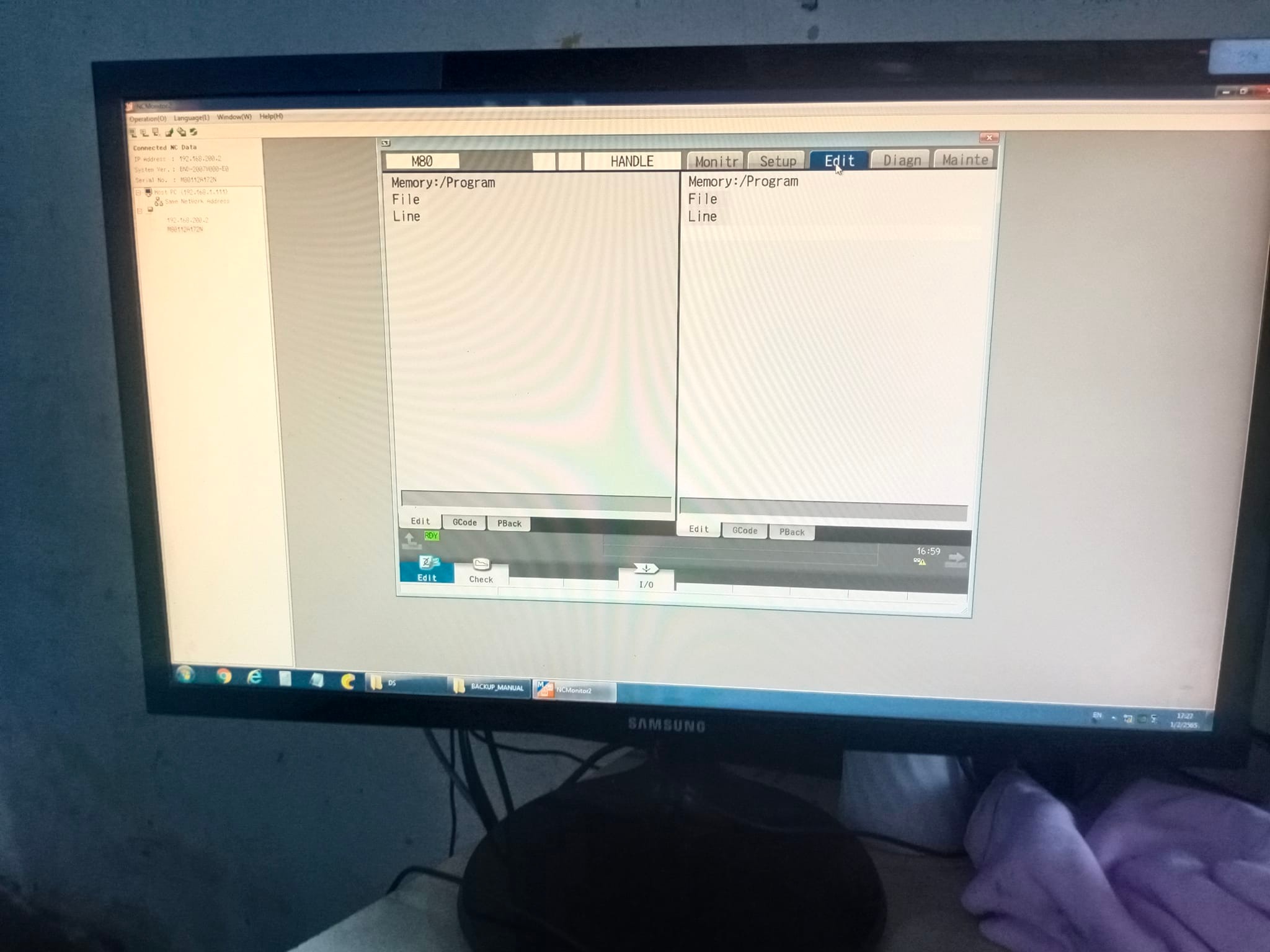 MITSUBISHI M80 CNC controller กับงานเปลี่ยน Handle