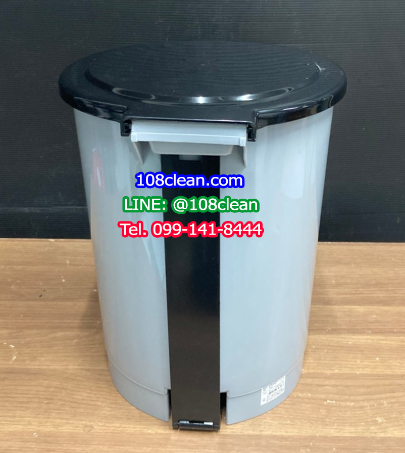 ถังขยะแยกประเภท เท้าเหยียบ ทรงกลม ขนาด 12 ลิตร