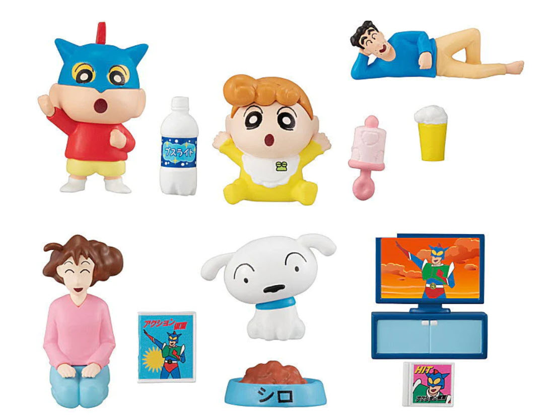 4549660762058 (set 6) crayon shin-chan nohara famiy mascot 2 ได้ครบ 6 แบบ
