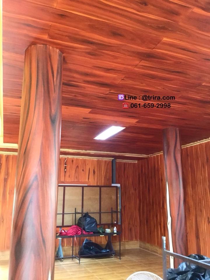 รับเหมาทาสีลายไม้ สอบถาม 061-659-2998